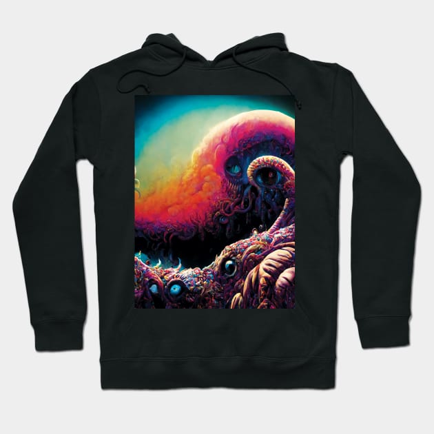 It That Watches Back Hoodie by Cosmic Capricorn